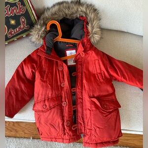 Gap Toddler Red Parka Coat